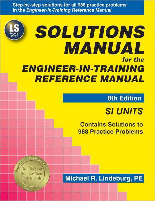 Solutions Manual for the Engineer-In-Training 8th