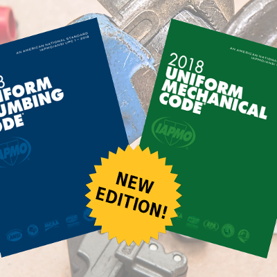 New IAPMO 2018 Uniform Mechanical and Plumbing Codes Now Available