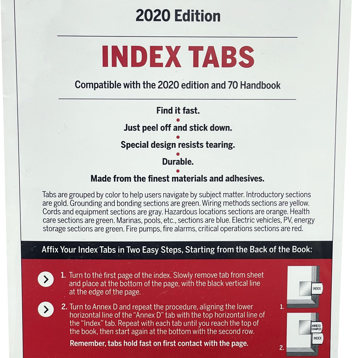 National Electrical Code Tabs 2020 — BNi Building News