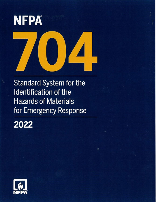 2022 NFPA 704 Identification of the Hazards of Materials for Emergency Response