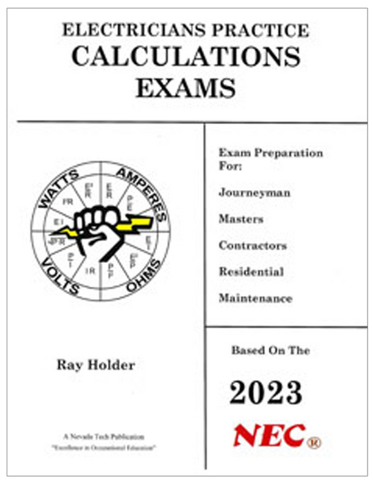 Electrician's Practice Calculations Exam Based on NEC 2023