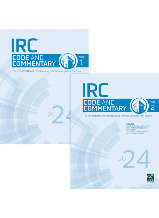 Irc Code Book Layout 2024 International Residential Code & Commentary Volumes 1 & 2 — BNi ...