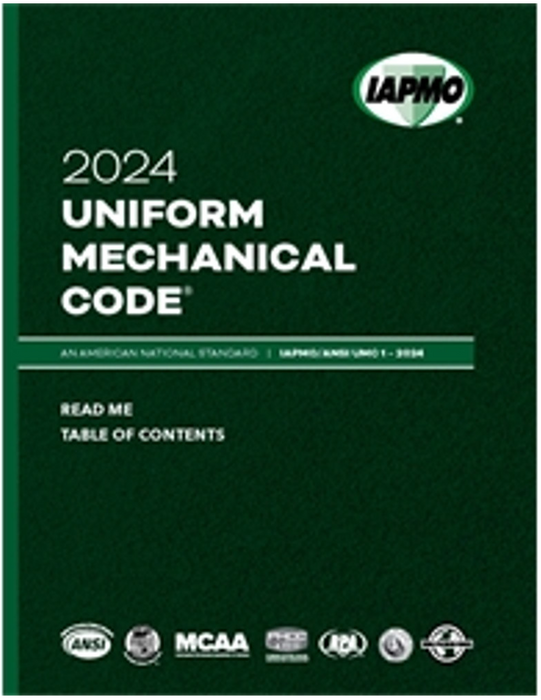2024 Uniform Mechanical Code