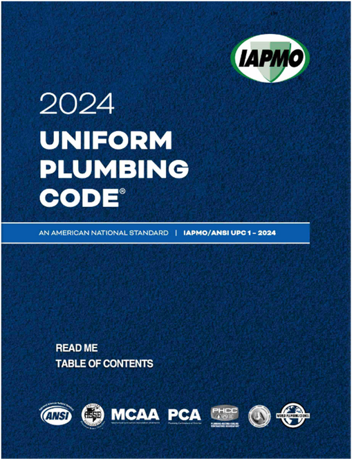 2024 Uniform Plumbing Code Loose Leaf