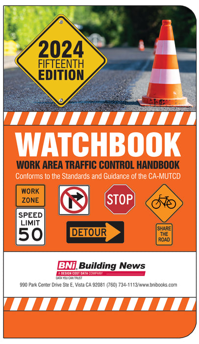 WATCHBOOK: Work Area Traffic Control Handbook 2024 Edition