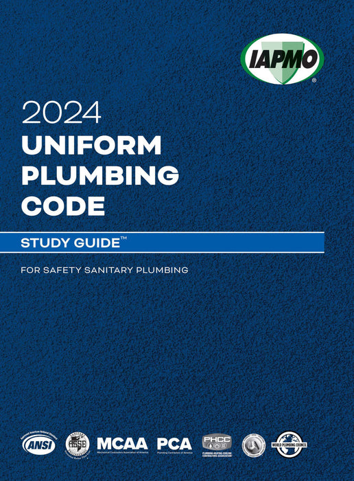 2024 Uniform Plumbing Code Study Guide w/Tabs