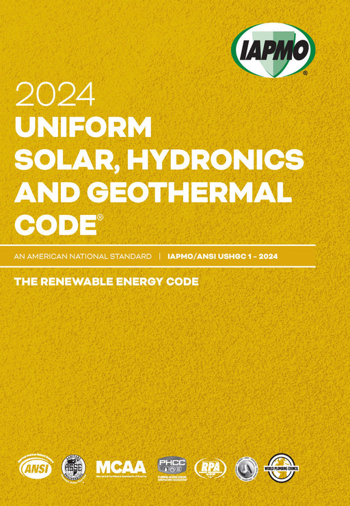 2024 Uniform Solar, Hydronics & Geothermal Code