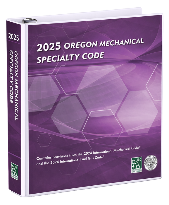 2025 Oregon Mechanical Specialty Code