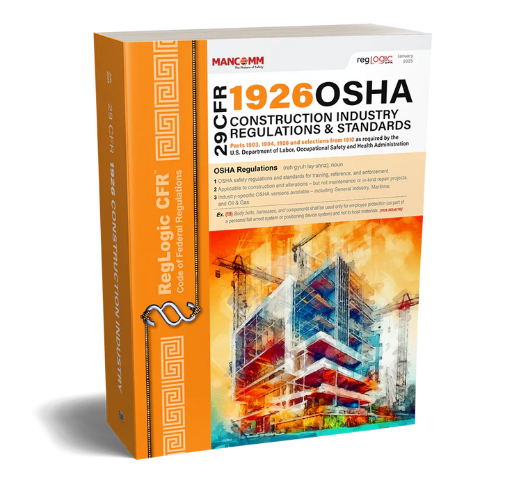 OSHA Construction Industry Regulations & Standards, 29 CFR 1926, July 2025