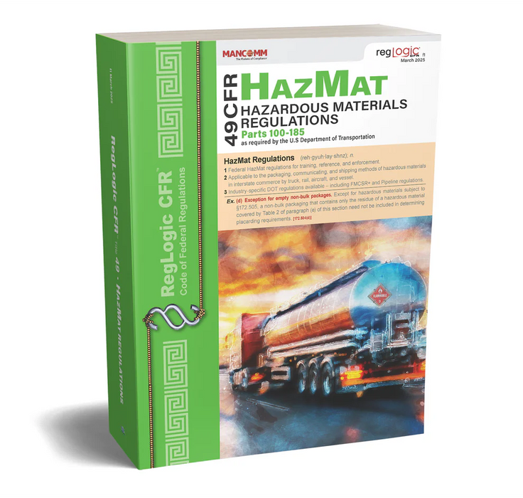 Hazmat 49 CFR Parts 100-185 e1 - March 2025