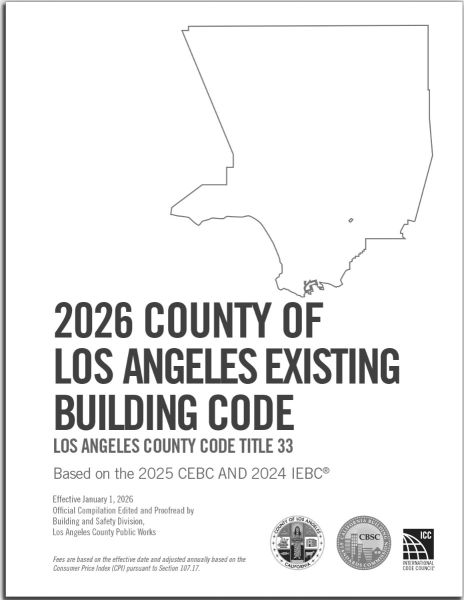 2026 County of Los Angeles Existing Building Code - Amendments only