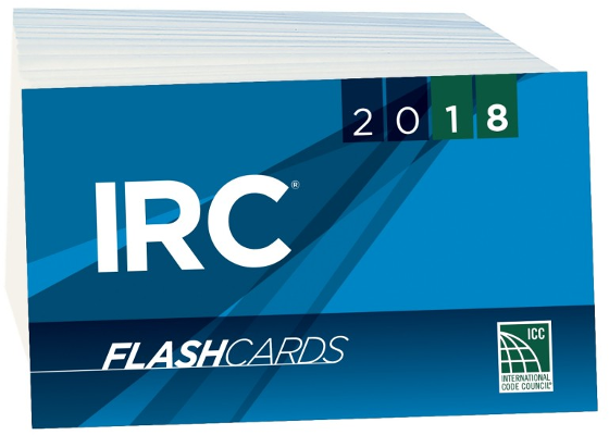 2018 International Residential Code Flash Cards
