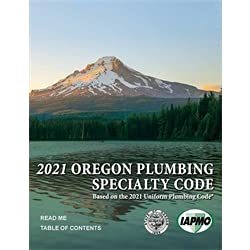 2021 Oregon Plumbing Specialty Code