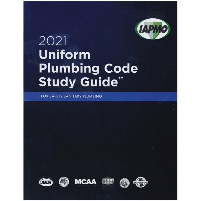 2021 Uniform Plumbing Code Study Guide