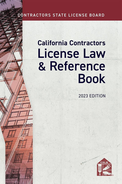 2023 CALIFORNIA LICENSE LAW & REFERENCE BOOK