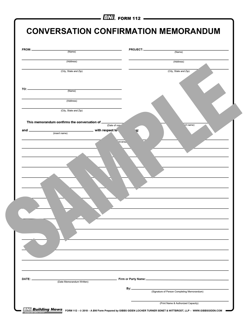 Forms, Contracts, and Letters — BNi Building News