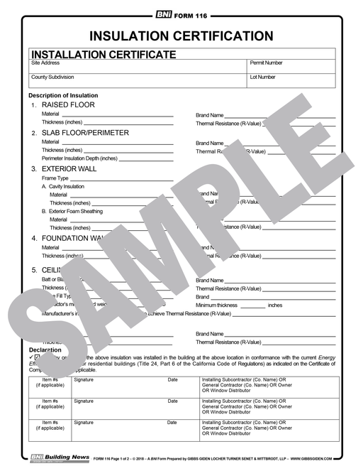 Insulation Installation Certificate 2022 Training NIA Thermal
