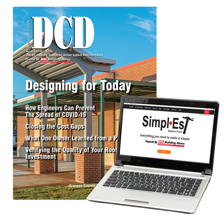 DCD Magazine 2-Year Subscription with Simpl•Est Square Foot + BNi General Construction Costbook